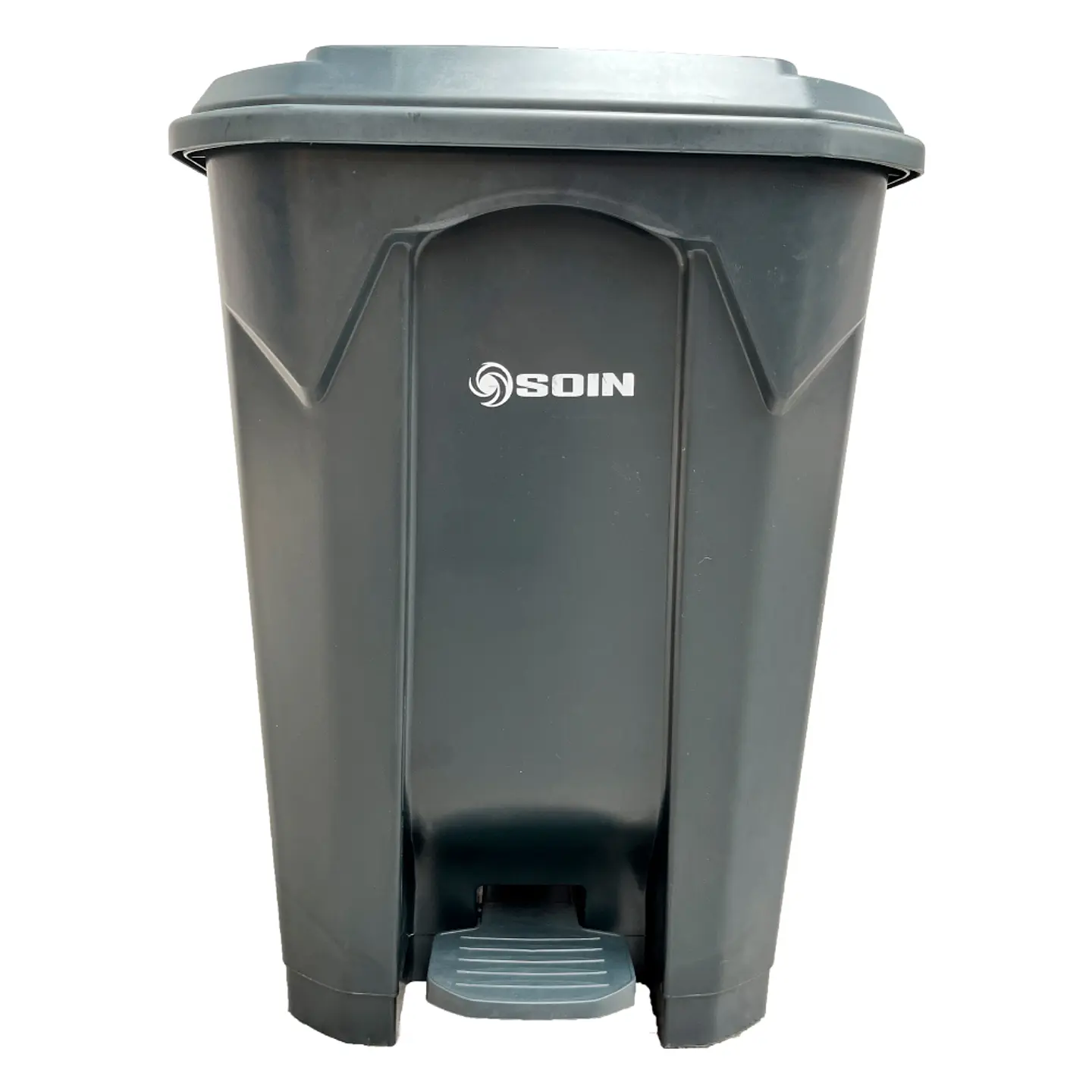 Basurero Plastico 80l Gris 1