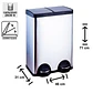 Basurero Triple Acero Inox Soin 30l X 2 - Miniatura 2