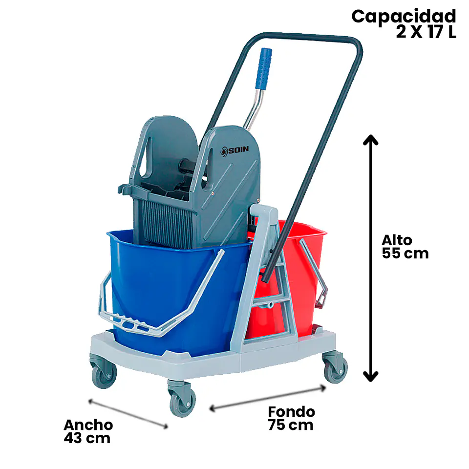 Carro Estrujador De 34l Doble 2