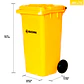 Contenedor De Basura 240l Amarillo - Miniatura 2