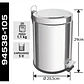 Basurero Pedal 5l Acero Inox Tramontina - Miniatura 2