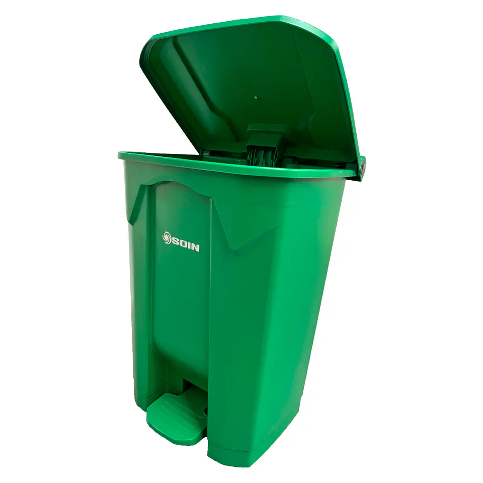 Basurero Plastico 80l Verde 3