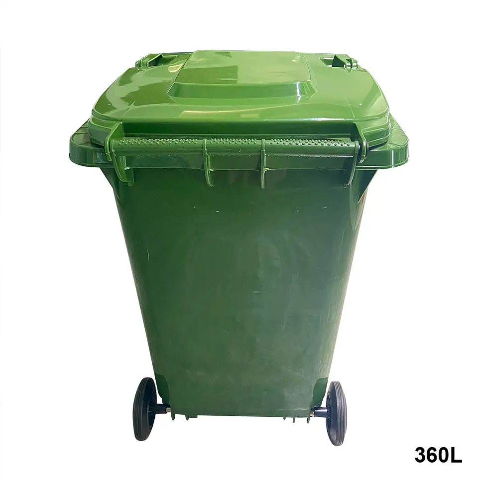 Contenedor De Basura 360l Verde 4