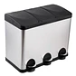 Basurero Triple Acero Inox Soin 15l X 3 - Miniatura 1
