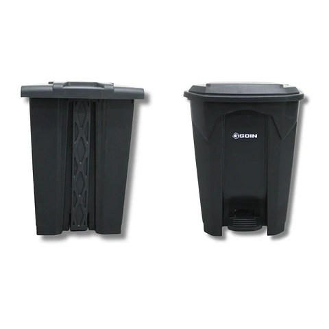 Basurero Plastico 50l Gris