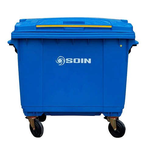 Contenedor De Basura 660l Azul