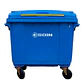 Contenedor De Basura 660l Azul - Miniatura 1