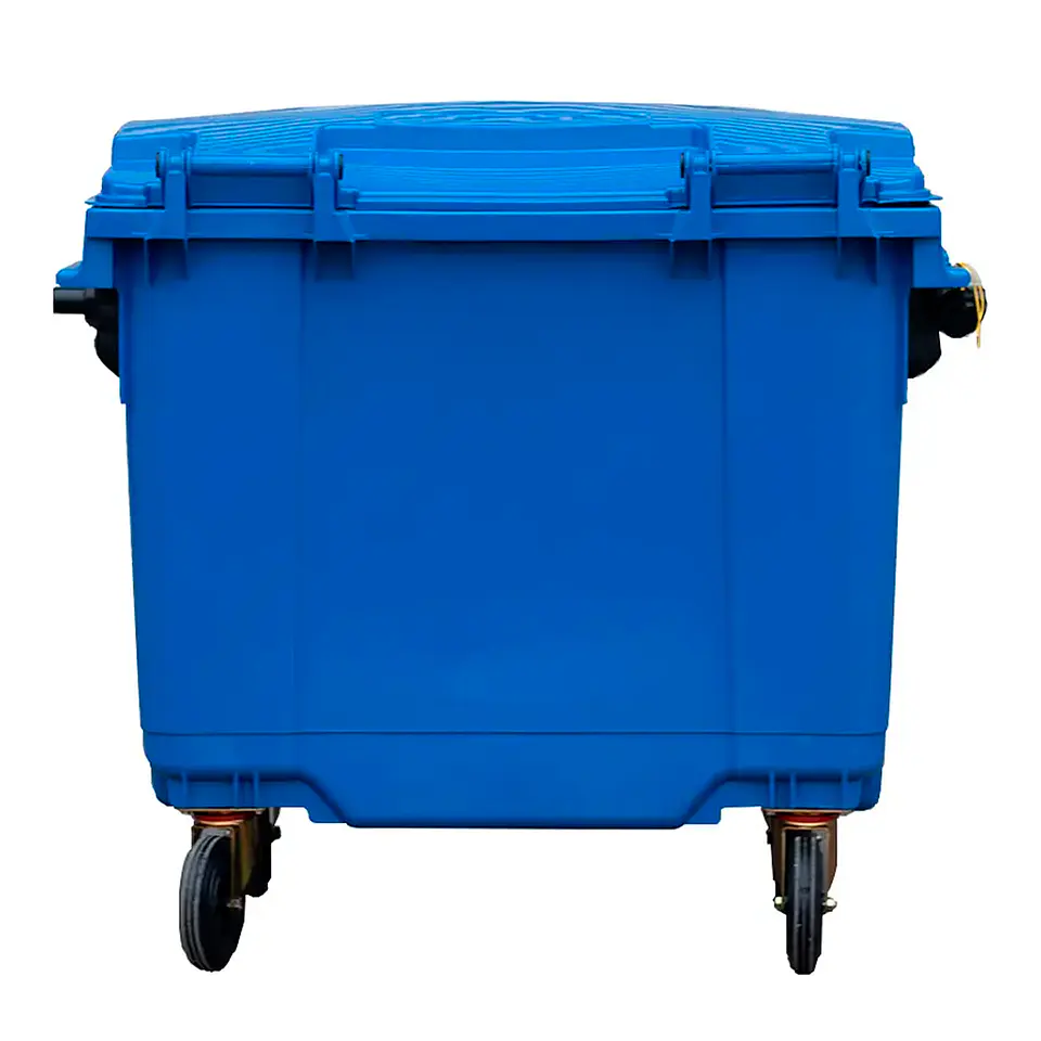 Contenedor De Basura 660l Azul 3