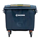 Contenedor De Basura 660l Gris - Miniatura 1