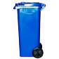 Contenedor De Basura 240l Azul - Miniatura 3