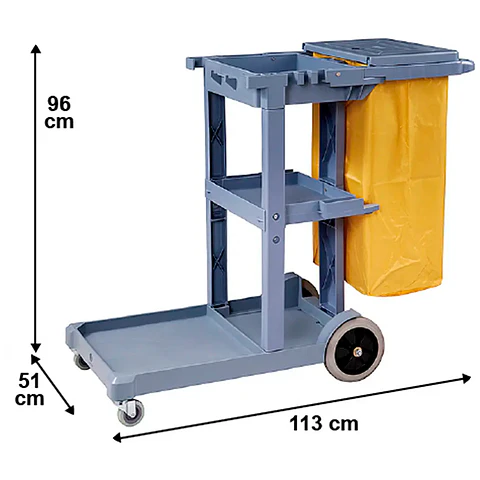 Carro De Aseo Janitor Con Bolsa/tapa Soin