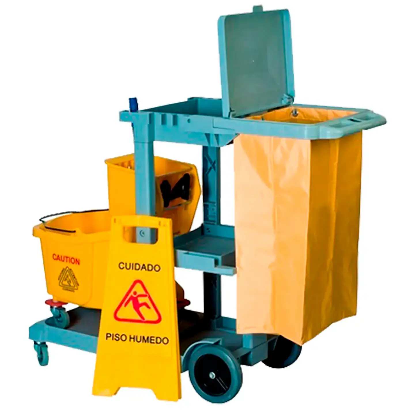 Carro De Aseo Janitor Con Bolsa/tapa Soin 3