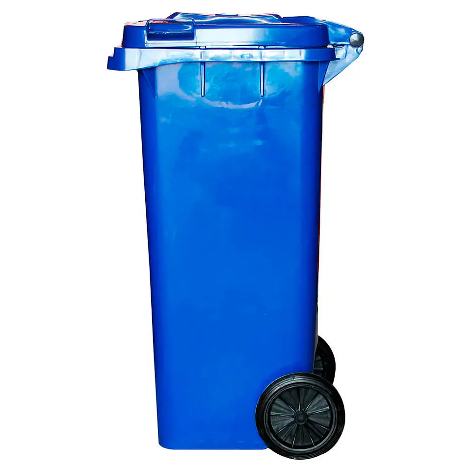 Contenedor De Basura 120l Azul 3