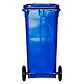 Contenedor De Basura 120l Azul - Miniatura 4