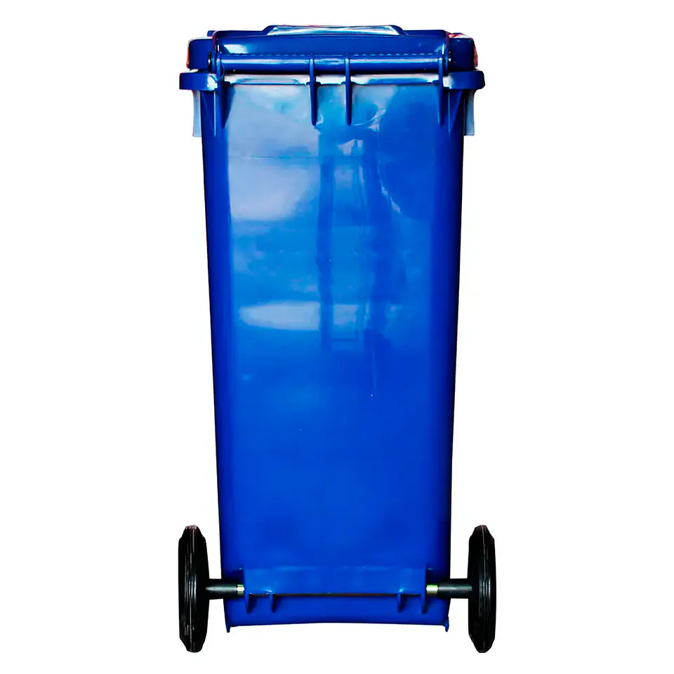 Contenedor De Basura 120l Azul 4