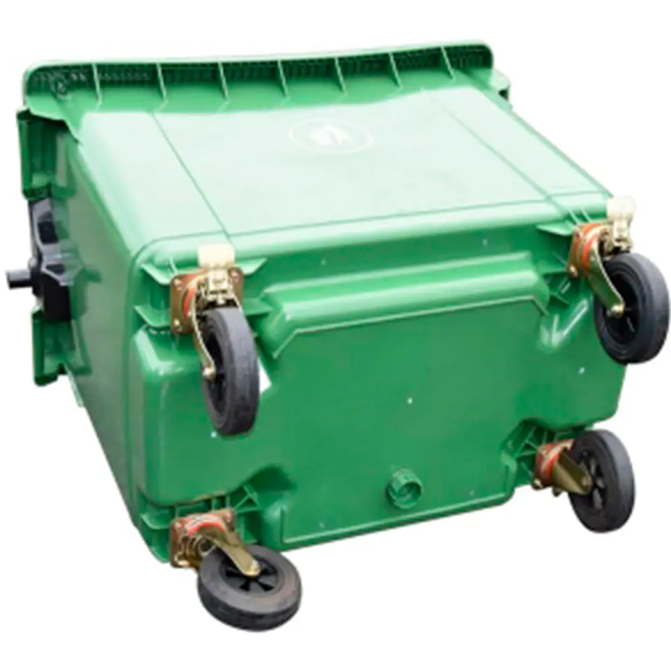 Contenedor De Basura 660l Verde 2