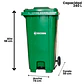 Basurero C/tapa,rueda Y Pedal 240l - Miniatura 4