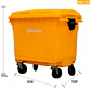 Contenedor De Basura 660l Amarillo - Miniatura 2