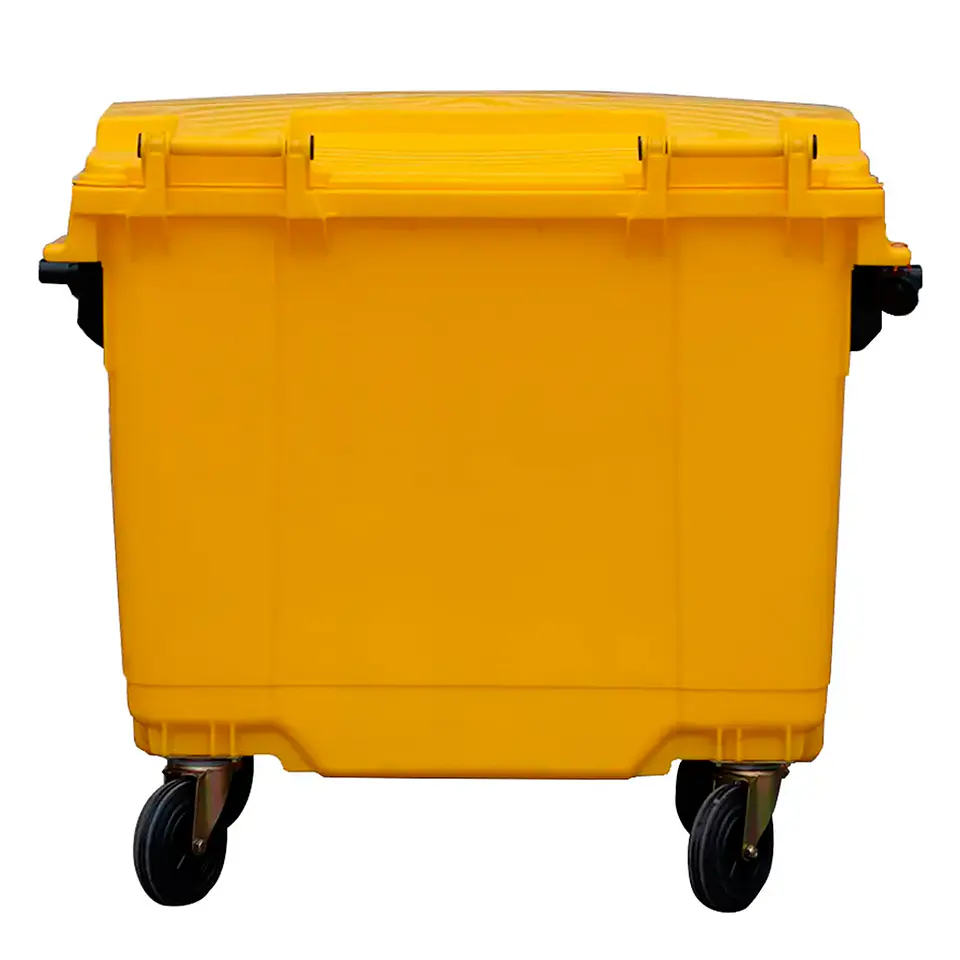 Contenedor De Basura 660l Amarillo 3