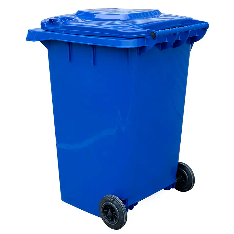 Contenedor De Basura 360l Azul 3