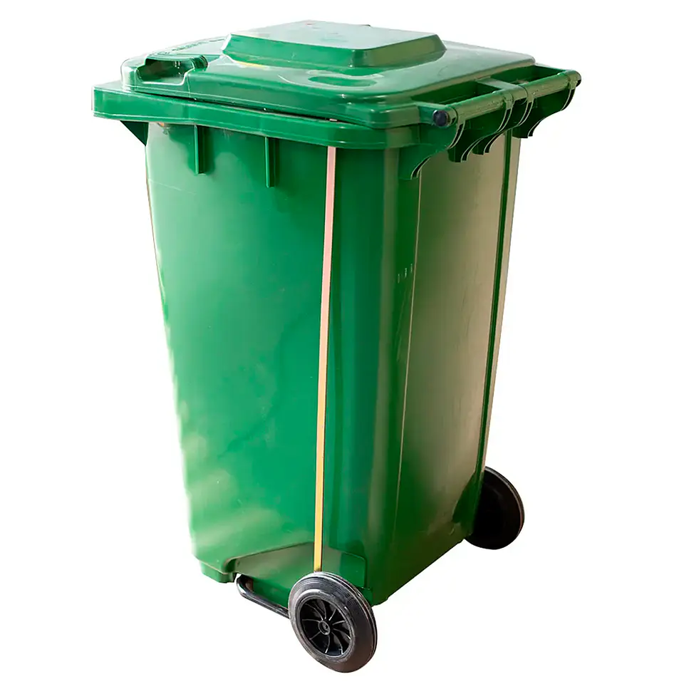 Basurero C/tapa, Rueda Y Pedal 120l 4