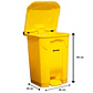 Basurero Plastico 50l Amarillo - Miniatura 2