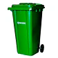 Contenedor De Basura 120l Verde - Miniatura 1
