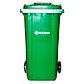 Contenedor De Basura 120l Verde - Miniatura 4