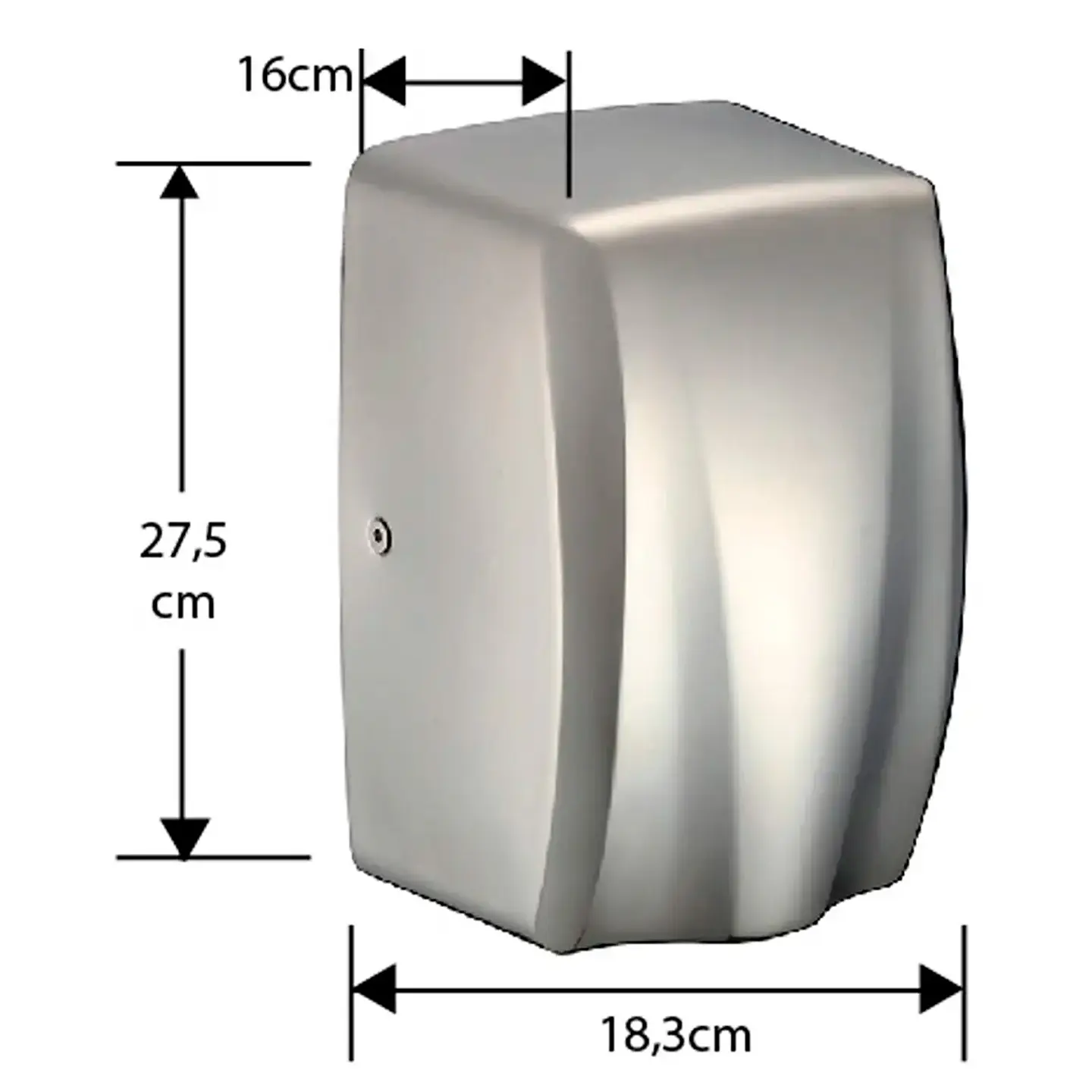 Secador De Manos Acero Inox 1000w 2