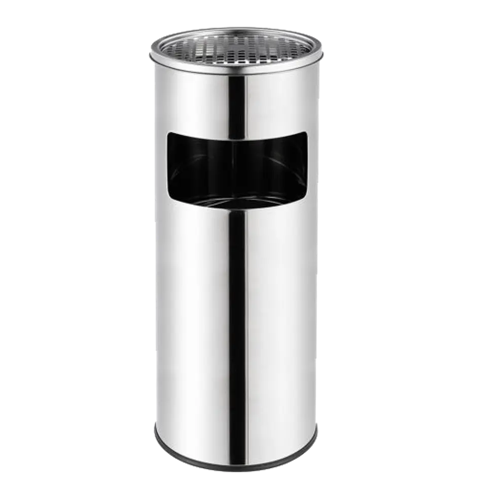 Basurero Cenicero Acero Inox Soin 18l 1