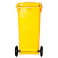 Contenedor De Basura 120l Amarillo - Miniatura 3