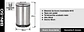 Basurero Acero Inox Soin 50l - Miniatura 6