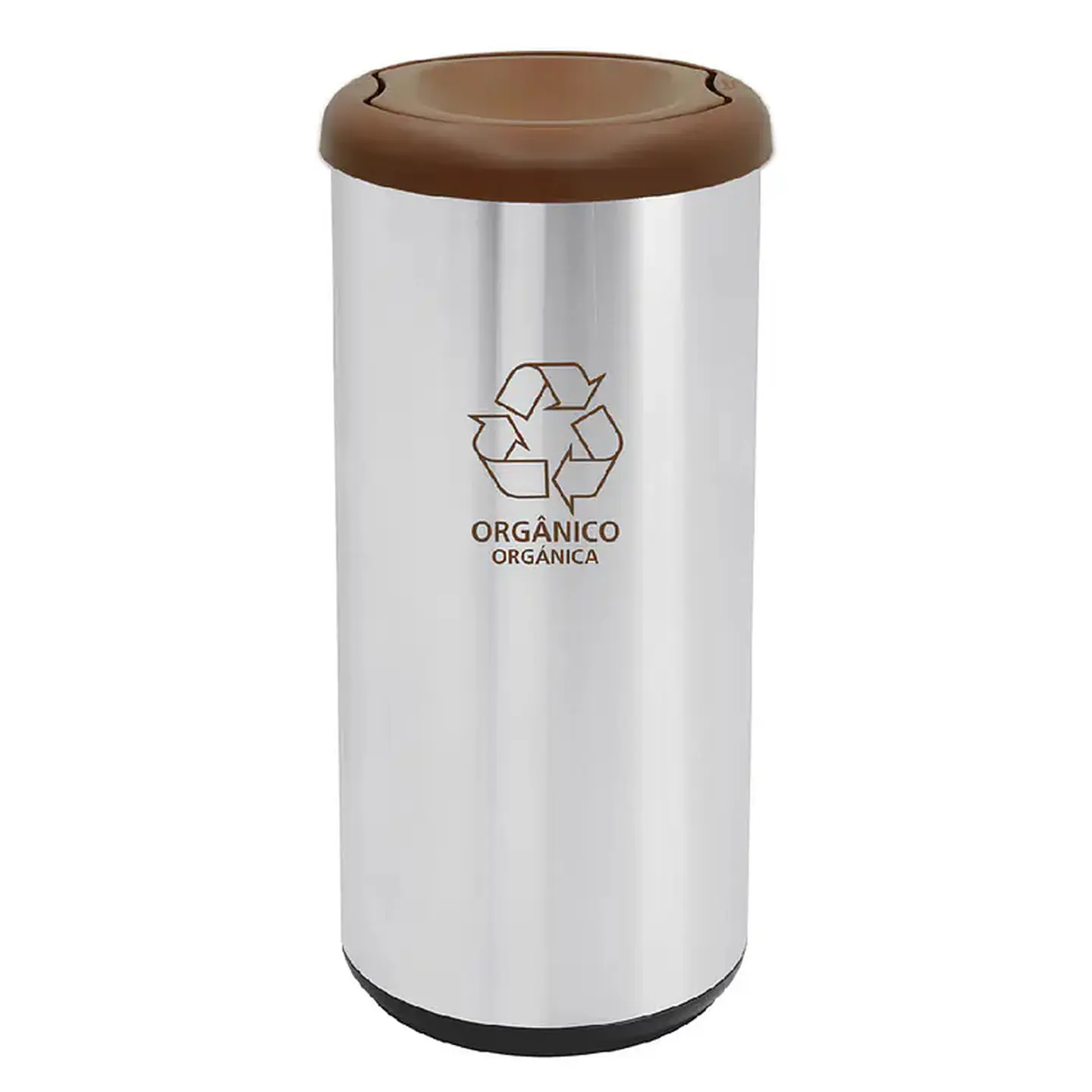 Basurero Iconico Cafe 40l Acero Inox. Tramont 1
