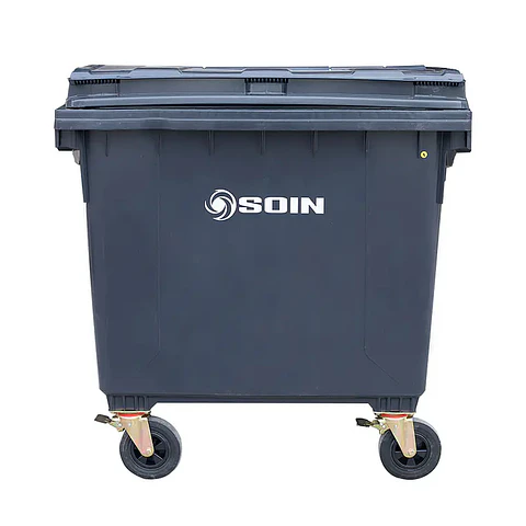 Contenedor De Basura 1.100l Gris