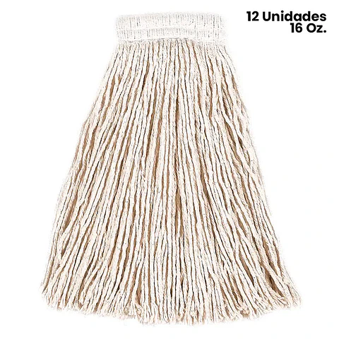 Mopa Humeda Algodon 16 Oz. (12 Un)