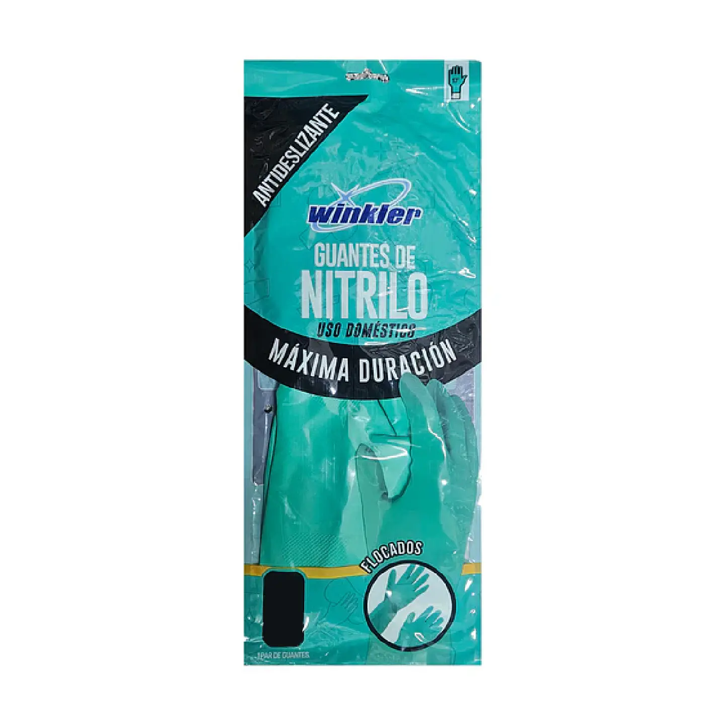 Guantes Nitrilo Verde Flocado 13