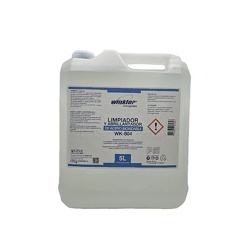 Limpiador Y Abrillantador De Acero Inox Env. 5l. Wk-804
