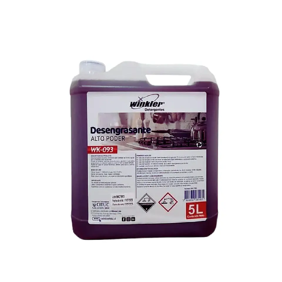 Desengrasante De Alto Poder. Env. 5l. Wk-093 1