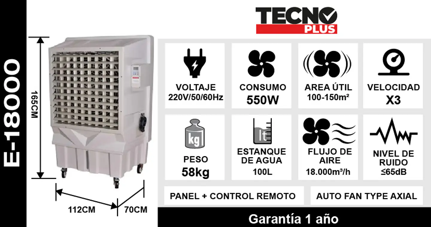 Enfriador De Aire Evaporativo 18000 M3/h 6