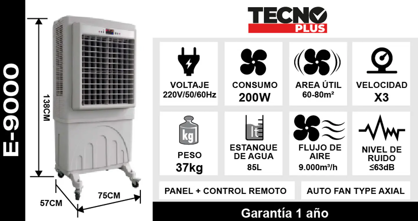 Enfriador De Aire Evaporativo 9000 M3/h 8
