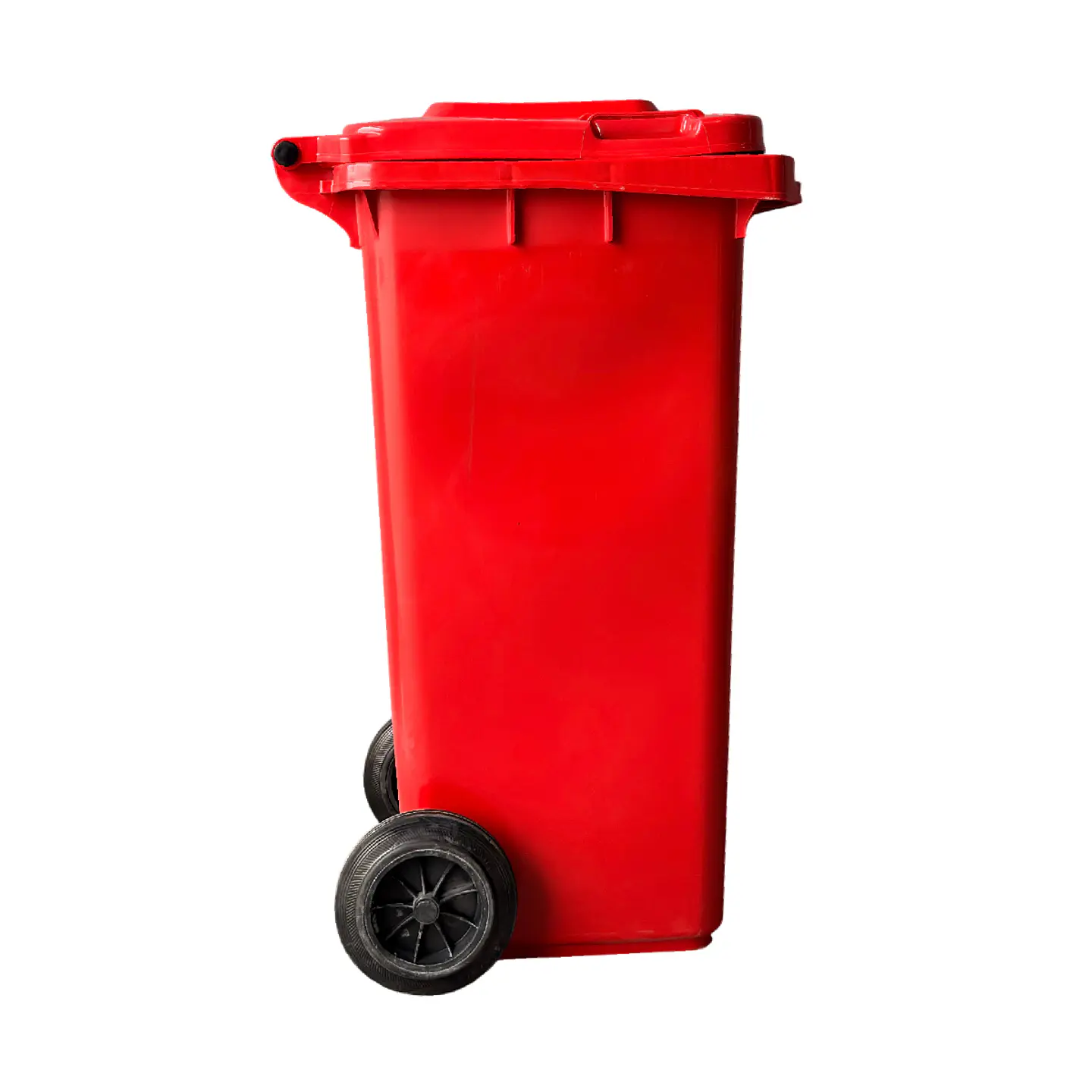 CONTENEDOR DE BASURA ROJO 120L CON RUEDAS SOIN 3
