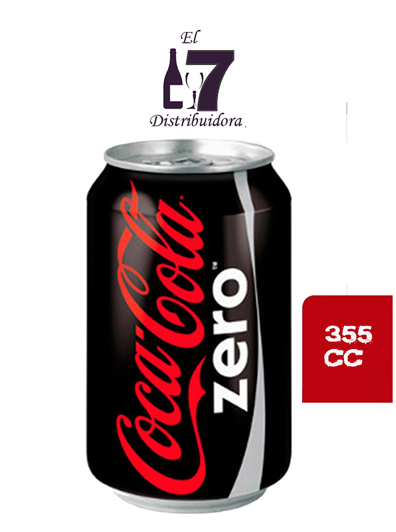 Coca Cola Zero Lata 355 CC Display 24 Unidades