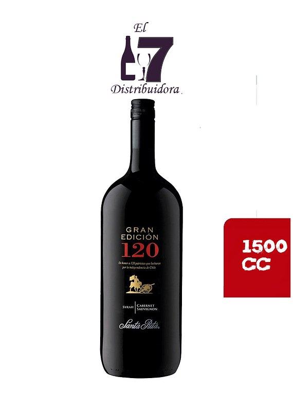 120 Gran Edición Syrah-Cabernet Sauvignon Botellon 1500 CC 