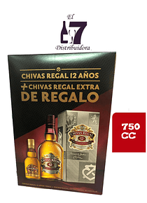 Chivas Regal 12 Años + Chivas Regal Extra 750 CC