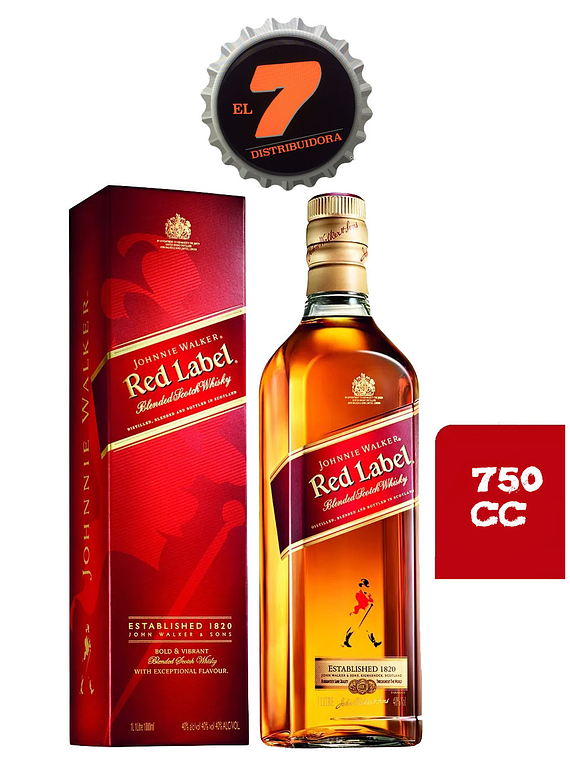 Johnnie Walker Red Label 750 CC