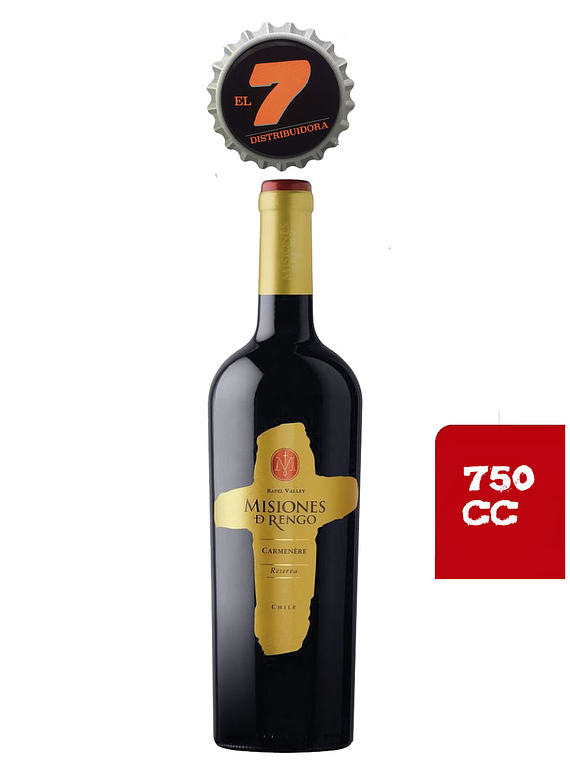 Vino Misiones de Rengo Carmenere reserva 750 CC