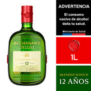 Whisky Buchanans Deluxe - 12 Años - 1L