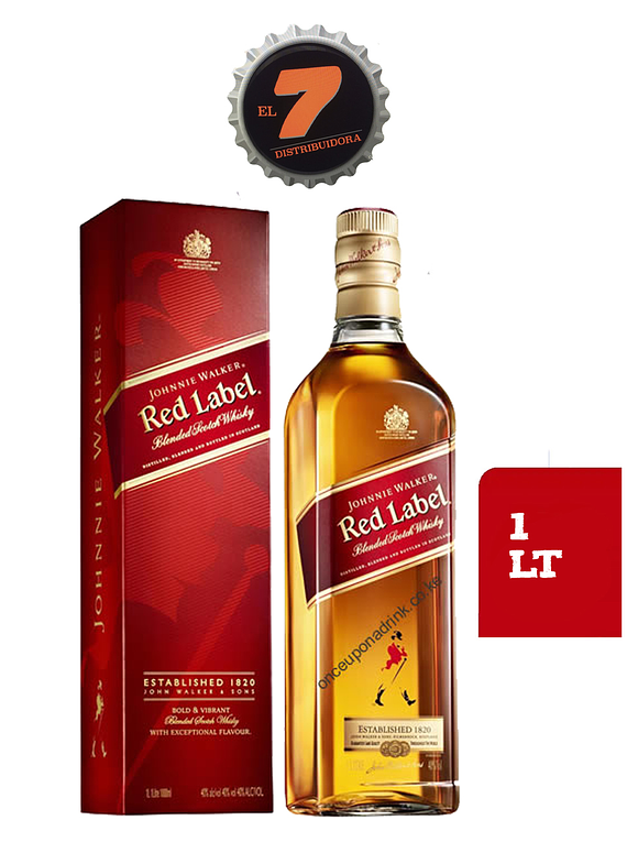 Johnnie Walker Red label 1Lt