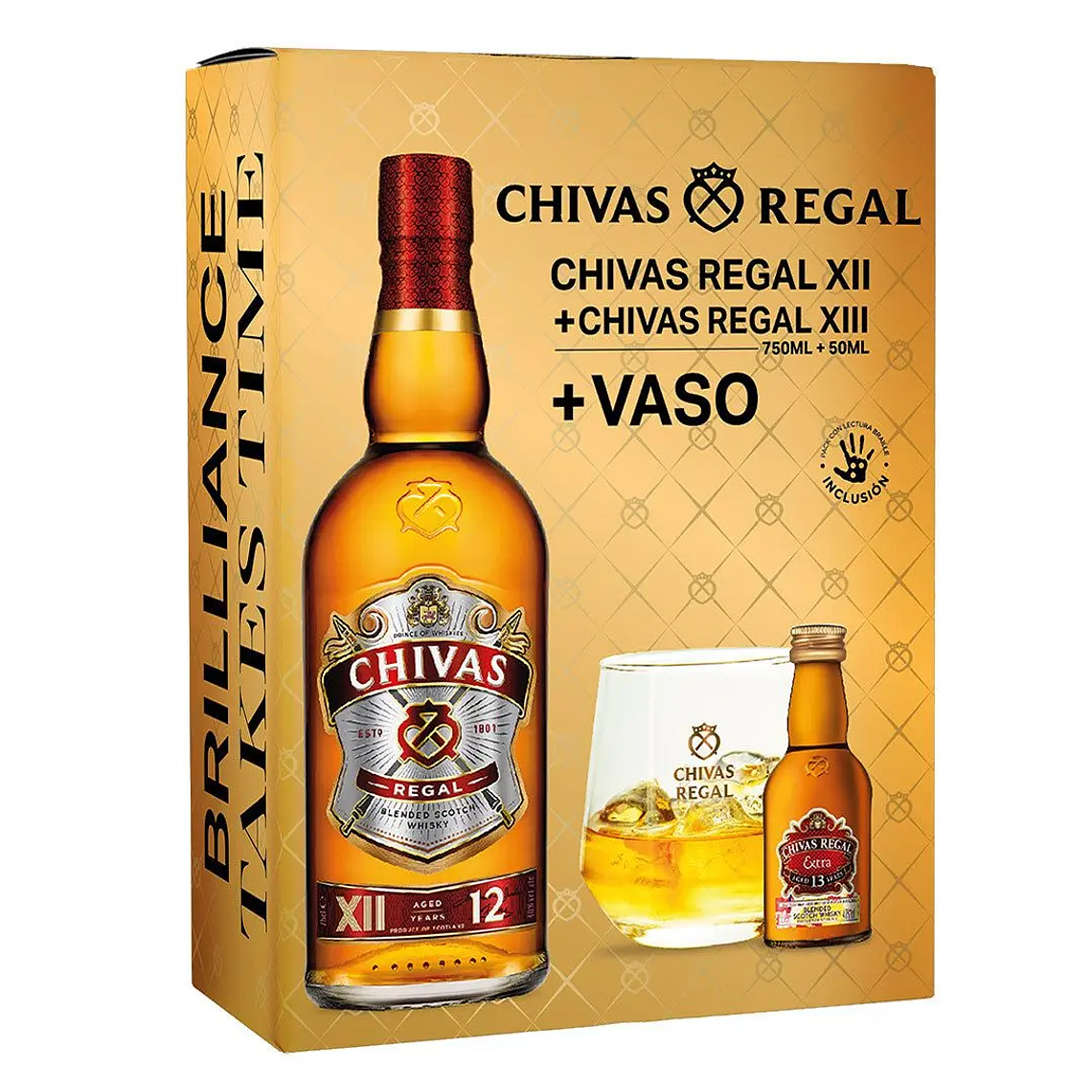 Pack Chivas // Chivas 3/4 + Chivas 1/4 + Vaso 🎁 1