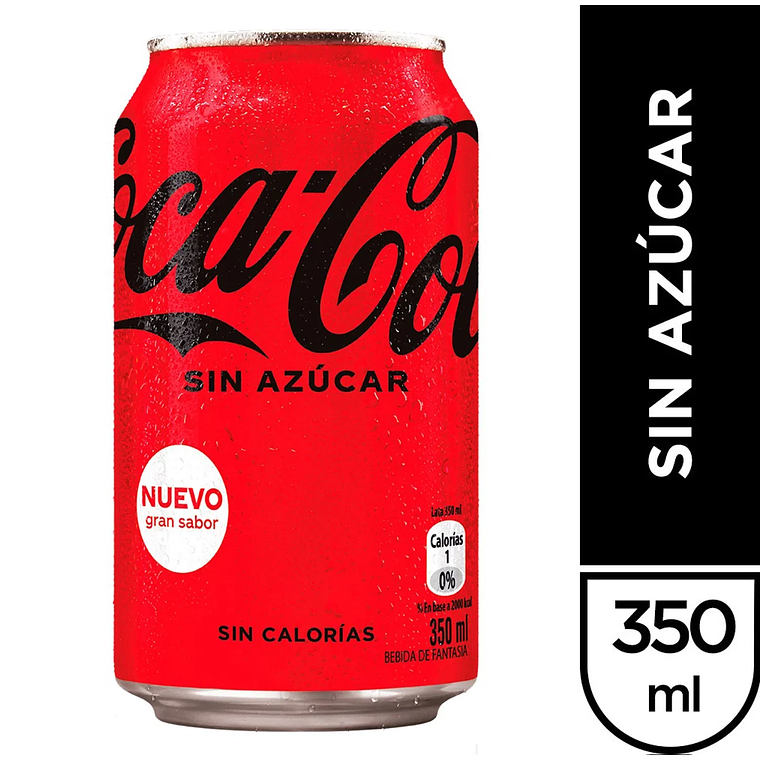Coca Cola Zero Lata 350 ML 1